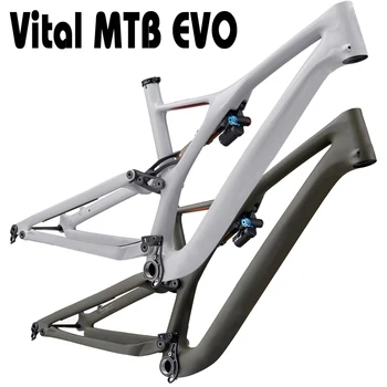 2021 MTB EVO Frame Горный велосипед-Карбоновая Рама-Подвеска-Усиление рамы-148 мм 29er Новый Комплект Рам MTB XC AM ENDURO