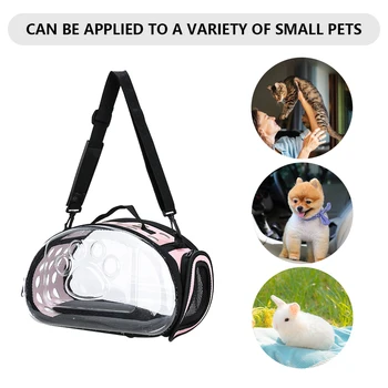 Прозрачная сумка для домашних собак, кошек, Космическая сумка, Дышащая сумка для собак, Универсальная Дорожная сумка, Портативная Космическая капсула, Складная для кошек, собак