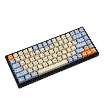 Индивидуальная Механическая Клавиатура Keycap MX Switch Dollch Угольно-Серого Цвета, Соответствующая Черно-Белому PBT Без Гравировки 84 OEM