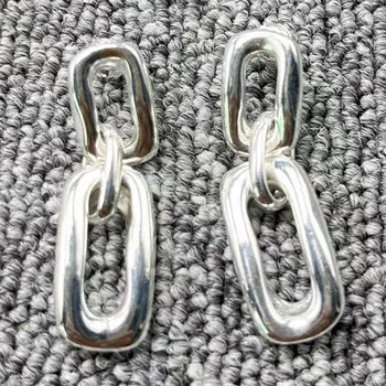 2022 новый UNOde50 изысканное модное гальваническое покрытие из серебра 925 пробы, простые модные серьги, ювелирные подарки