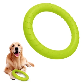 Игрушки для собак EVA Pet Flying Disk, Съемник тренировочного кольца, Плавающие интерактивные принадлежности, игрушки для собак при агрессивном жевании