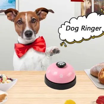 Обучающая Игрушка Для Домашних Животных Под названием Dinner Small Bell Footprint Ring Игрушки для Собак для Плюшевого Щенка Pet Call Аксессуары Для Щенков Игрушки Для Домашних животных