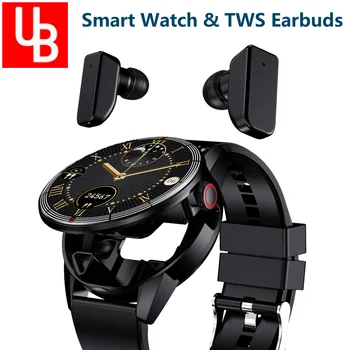 2023 Умные часы TWS Наушники Bluetooth Наушники 2 в 1 Смарт-часы для мужчин и женщин Спортивный Фитнес-браслет Android IOS Ремешок для часов
