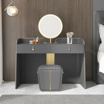 Итальянский Легкий роскошный туалетный столик для спальни, современный простой столик для макияжа, Встроенный шкаф для хранения столика для макияжа