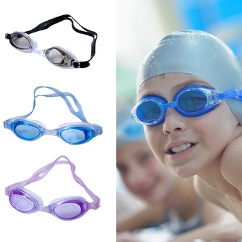 Профессиональные плавательные очки Водонепроницаемые очки Силиконовые очки для плавания Дайвинг Серфинг Обучение Спортивные очки для взрослых детей