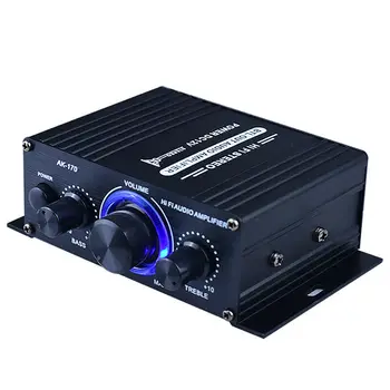 Усилитель мощности Fm-Радио Черный Мини-Усилитель 400 Вт Hifi Mini Hifi Аудио Усилитель Мощности Аудио Усилитель Ak170 Аудио Усилитель