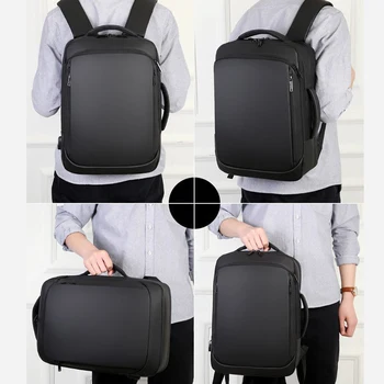 водонепроницаемый рюкзак для мужчин 2023, Многофункциональный бизнес-ноутбук, USB-рюкзак для зарядки с откидными ремнями
