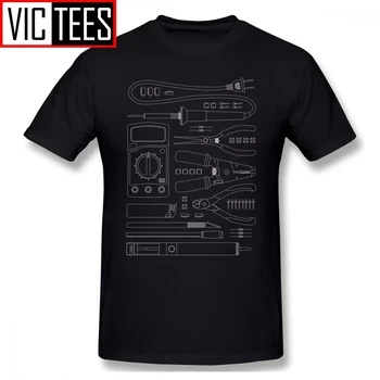 Мужские хакерские футболки Hardware Hacker Tools, футболка из 100% хлопка, забавная уличная мужская футболка с графическим рисунком