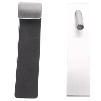 Крючки для душевой двери над дверными крючками для ванной комнаты Бескаркасные стеклянные крючки для полотенец для душевой двери, 2 упаковки, серебристый цвет