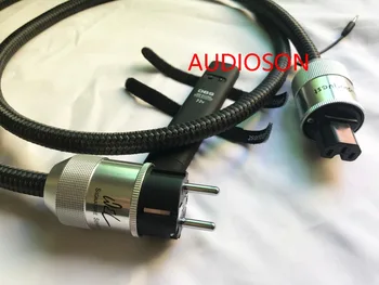 Аудиофильский кабель питания Audioson-WEL Signature Solid PSS НА УГЛЕРОДНОЙ ОСНОВЕ 72V DBS HIFI EU AC аудиофильского питания